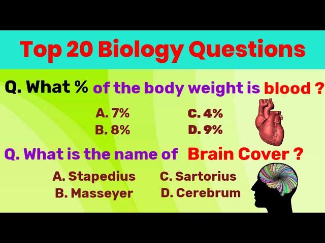 118. Top 20 Indian GK questions & answers in English|gk questions about biology/@generalknowledgekey