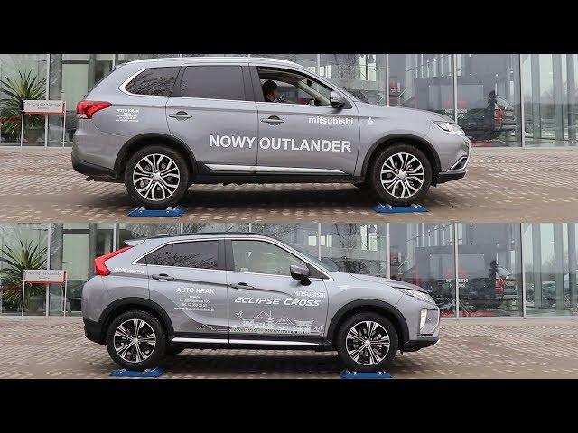 2018 Mitsubishi Eclipse Cross S-AWC vs Outlander AWC - 4x4 test on rollers - part 2