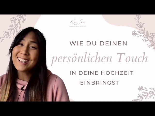 DIY Hochzeit - So bringst du mehr Persönlichkeit rein!