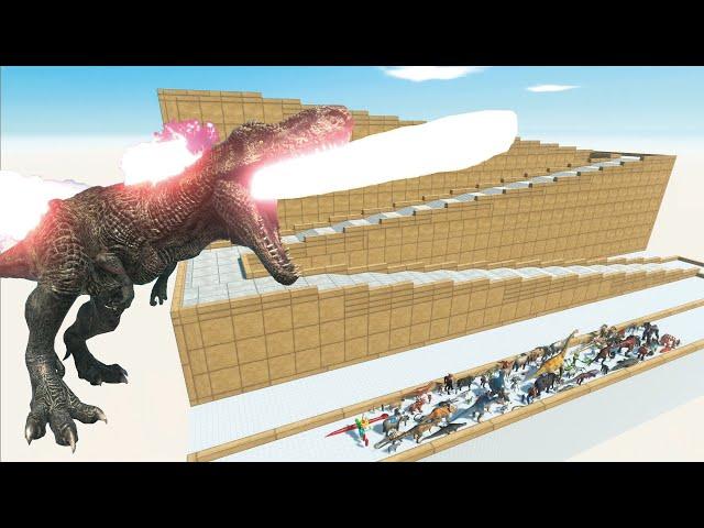 ESCAPE FROM FIRE T-REX - LAST SURVIVOR - Animal Revolt Battle Simulator