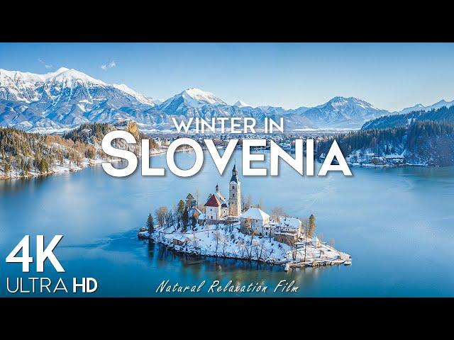 Winter Slovenia 4K - Stunning Footage, Scenic Relaxation Film With Relaxing Music and Winter Videos