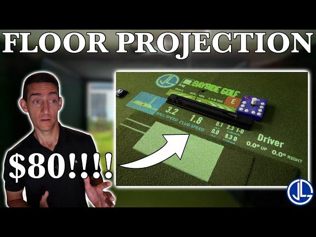 EASY DIY Golf simulator floor projection! Project anything onto your sim floor.