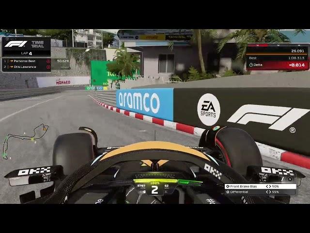 F1 23 - Monaco World Record 1:08.238 - Otis Lawrence FRA ELITE45