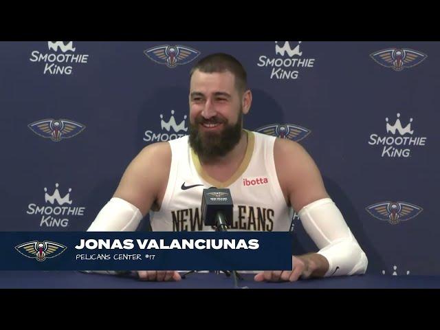 Jonas Valanciunas interview | 2023 New Orleans Pelicans Media Day