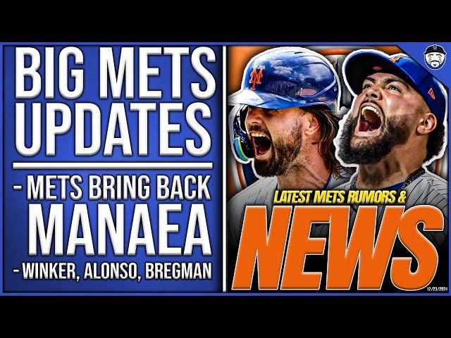 BIG Mets Updates: Mets SIGN Manaea, Winker RETURN? Alonso and/or Bregman NEXT? (Mets News)