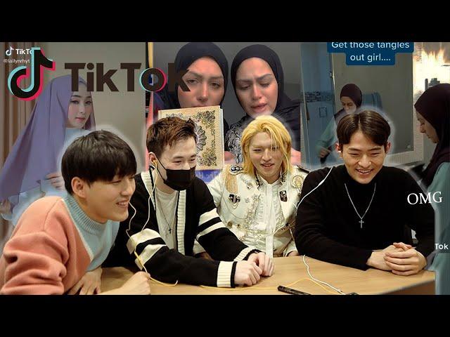 Korean guys react to Hijab Tiktok