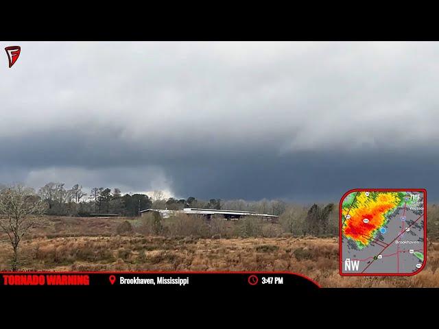 Large Tornado Strikes Mississippi - Live As It Happened - 12/28/24