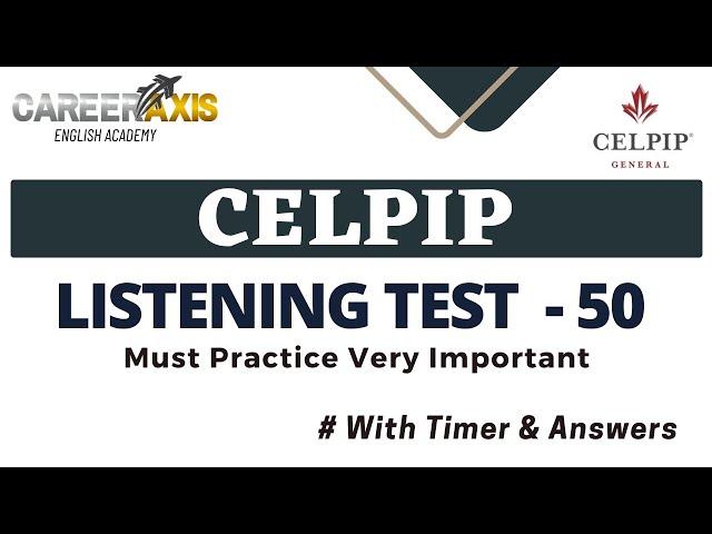 Celpip Listening Mock Test | Celpip Listening Test Practice With Answers