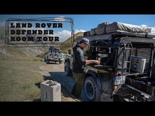 ROOMTOUR von meinem Restaurierten Land Rover Defender 110 OFFROAD Camper für Abenteuer Vanlife!