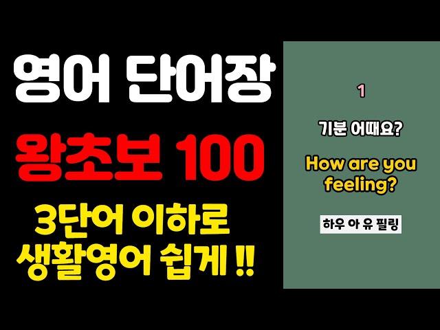 시니어 매일 대학 | 영어 단어장 100