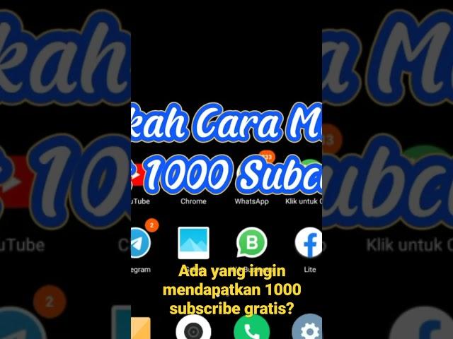 cara mudah mendapatkan 1000 subscriber gratis #shorts #videoshort #cara #tricks #tutorial