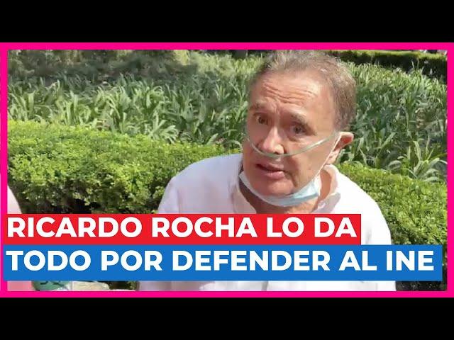 NADA DETIENE a RICARDO ROCHA en su LUCHA por DEFENDER al INE