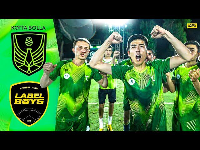 KOTTA BOLLA vs LABEL BOYS | KUCHLI FUTBOL KLUBLAR TO'QNASHUVI | BLOGERLAR JAMOASIGA QARSHI FUTBOL