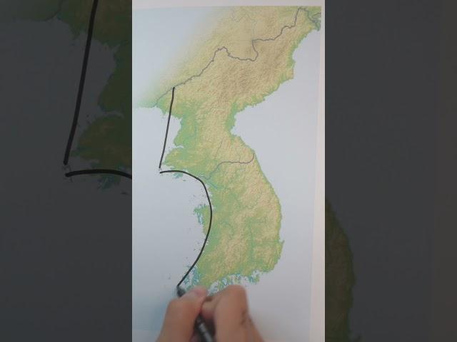 3 Steps to draw Korea