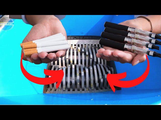 Shredder VS Electric Cigarette- Top Shredder Machine Experiment ASMR Compilation