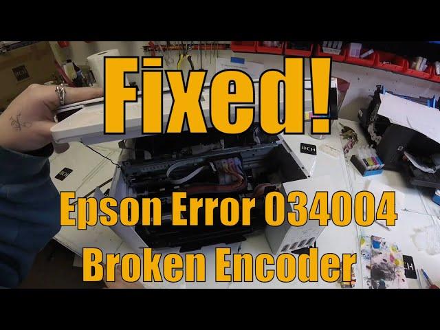 Phantom PAPER JAM Epson Error E-01 034004 - How To Fix It