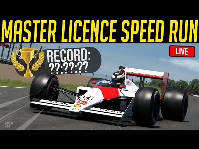 Gran Turismo 7 Master Licence Speed Run (World Record Attempt)