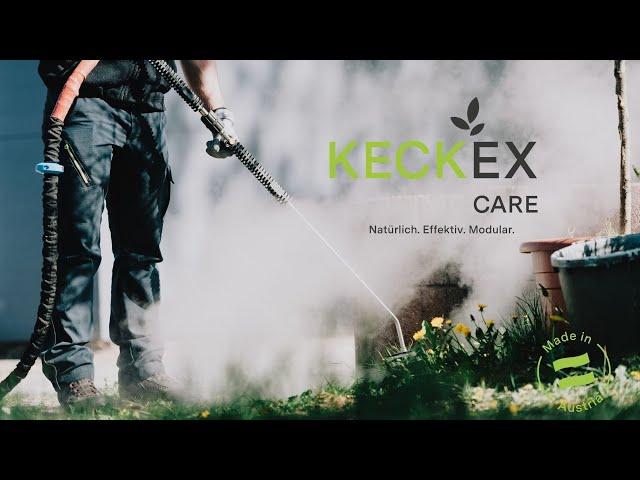 KECKEX Care - Wir kümmern uns um Ihre Flächen mit natürlicher Unkrautbeseitigung & Plattenreinigung