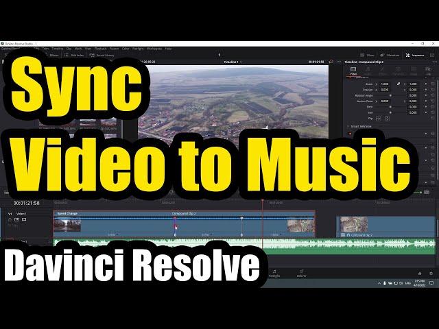 Sync Video to Music Beat by modifying clip speed (Davinci Resolve, Retime Controls)