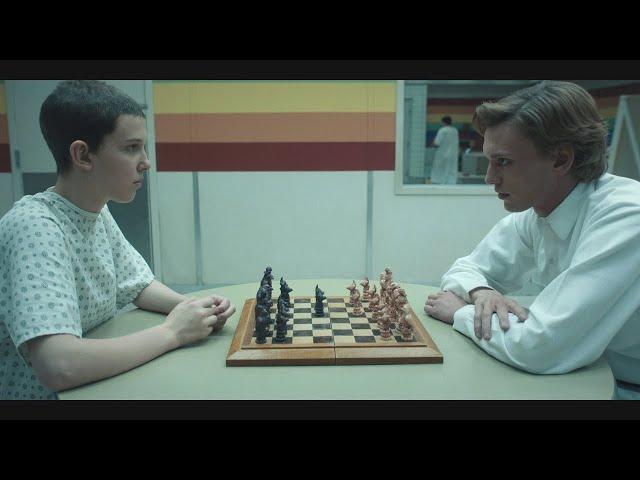 Stranger Things - Chess scene with Eleven and Orderly