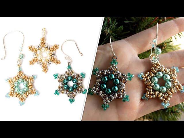 Frost Ornament - DIY Jewelry Making Tutorial by PotomacBeads