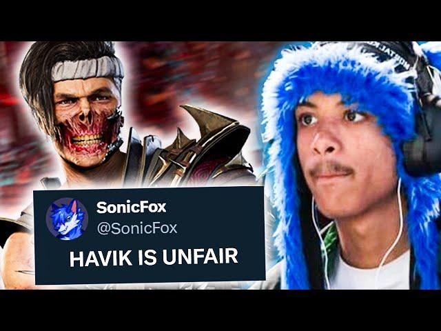 SonicFox says HAVIK is the BEST CHARACTER in Mortal Kombat 1!