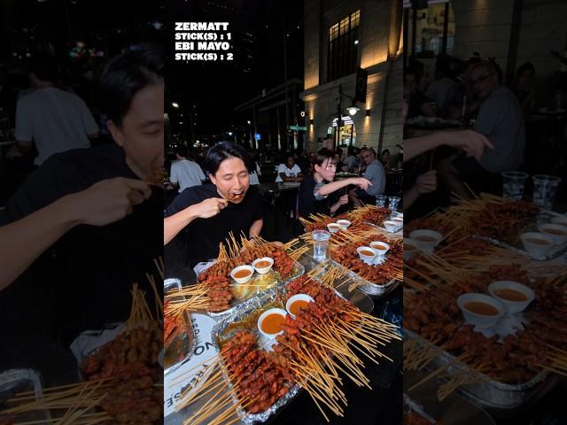 INSANE 300 Chicken Satay Eating Record ft. @oogui_ebimayo!