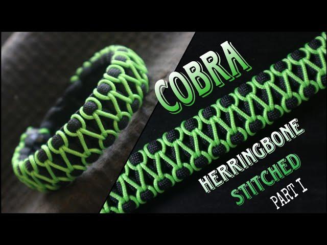 [PART 1] HOW TO MAKE COBRA KNOT WITH HERRINGBONE STITCHED PARACORD BRACELET, EASY PARACORD TUTORIAL