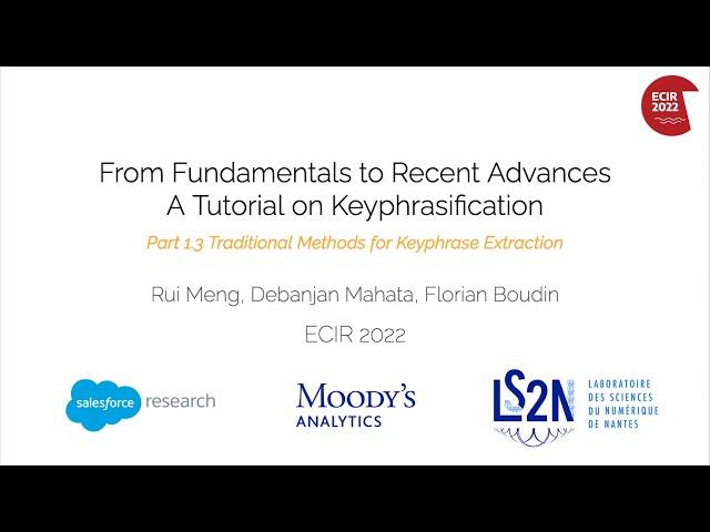 Part 1.3 Traditional Methods for Keyphrase Extraction