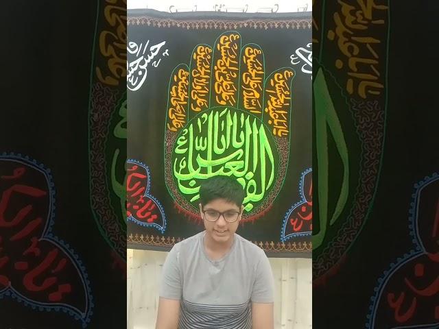 Khutba Mola Ghazi Abbas a.s by Syed Hammad Ali Zaidi