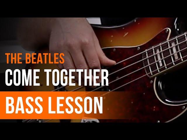 The Beatles - 'Come Together' Full Song Tutorial for Bass