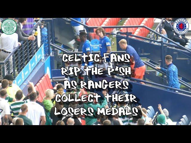 Celtic Fans Rip The P*sh as Tavernier & His Team Collect Their Losers Medals  - Celtic 1 - Rangers 0