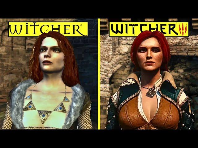 The Witcher 1 Prologue Remastered in The Witcher 3  vs Original All Cutscenes Comparison |