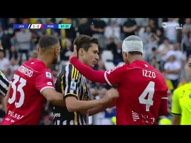 Kenan Yıldız gets mad in Juventus vs AC Monza match (25.05.2024)