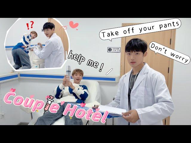 My Boyfriend Took Me To A Hospital-themed Love Hotel... To Check My Body? ! Cute Gay Couple