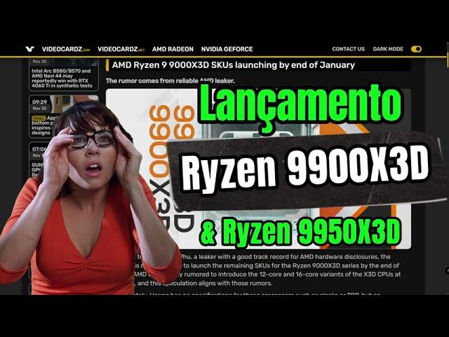 Lançamento Ryzen 9900X3D e 9950X3D #amd #cpu #pc #desktop #intel