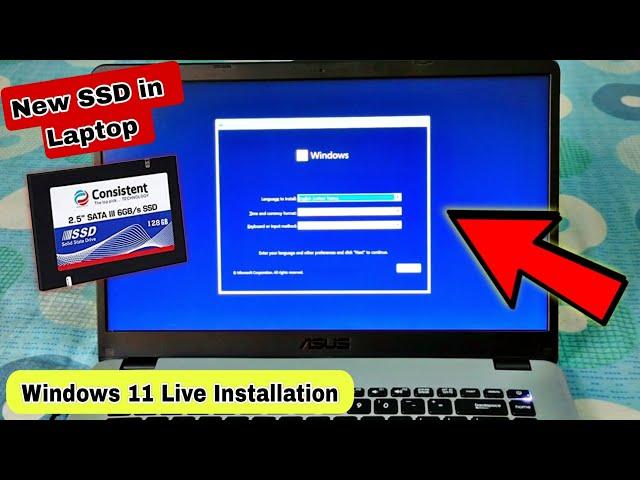 Laptop me new SSD lagane ke baad Windows kaise install kare | How to install Windows 11 in SSD