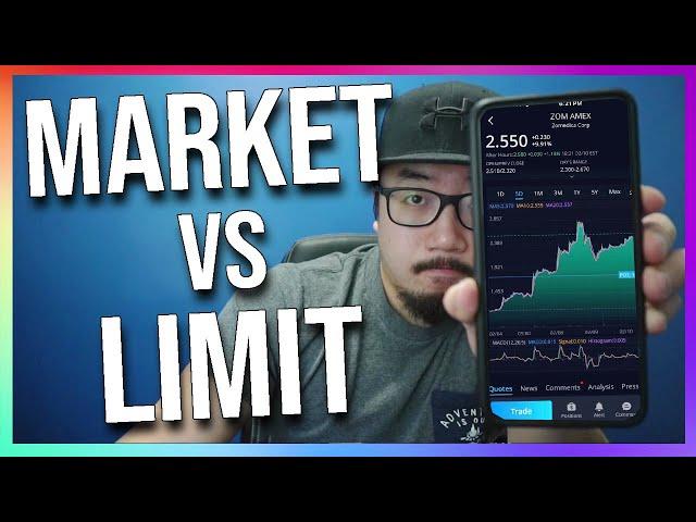 Market Order vs Limit Order EXPLAINED (investing for beginners)