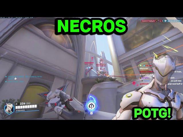 POTG! NECROS INSANE GENJI GAMEPLAY ON NUMBANI OVERWATCH 2 SEASON 11