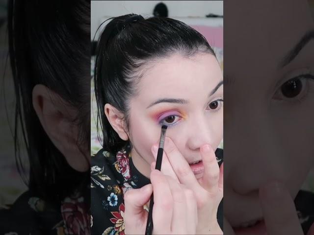 Make colorida com paleta beauty glazed #makeup #maquiagembrasil #makefacil #tutorialdemaquiagem