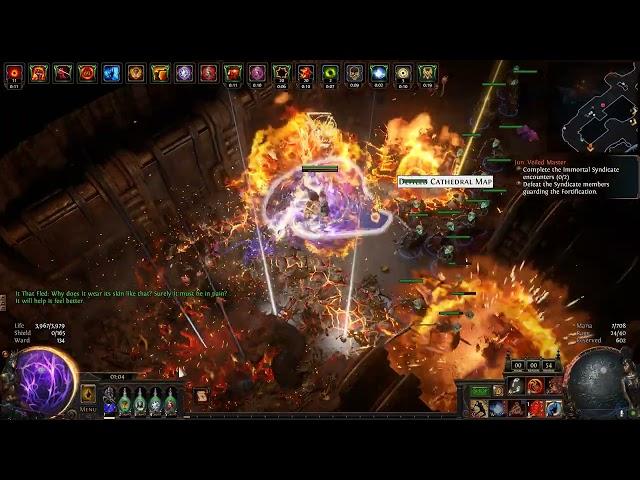 Poe [3.25]  Rune crafe staff will destory everything with shrine stack