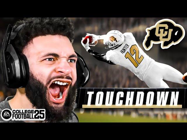 I PLAYED MY FIRST CFB 25 GAME WITH COLORADO AND TRAVIS HUNTER DOMINATED!!! INSANE CFB 25 GAMEPLAY!!!