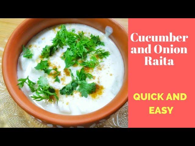 Cucumber Onion Raita | Quick & Easy Raita | Vegetable Raita | Raita | Pet Puja Food and Travel