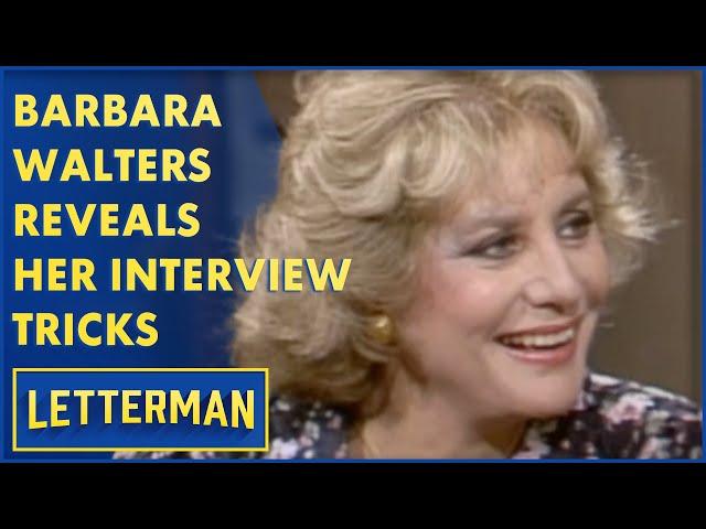 How Barbara Walters Gets Celebrities To Talk To Her | Letterman