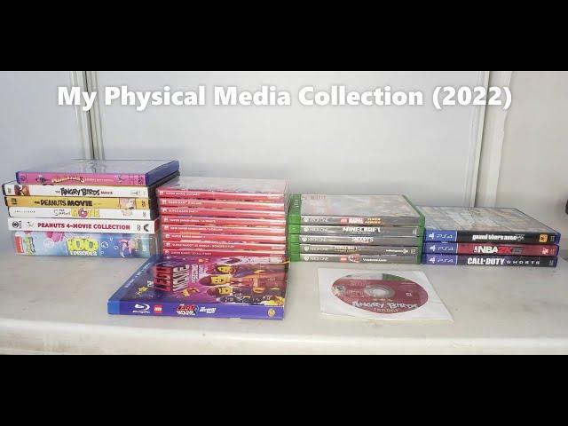 My Physical Media Collection 2022 (Movies, TV, & Video Games)