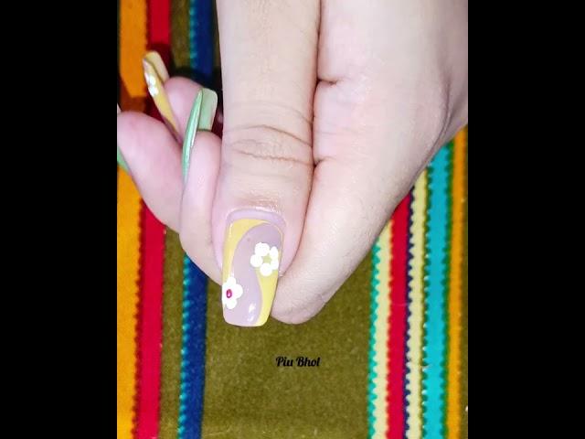 easy nail art design  || Piu Bhol #nailart #youtube