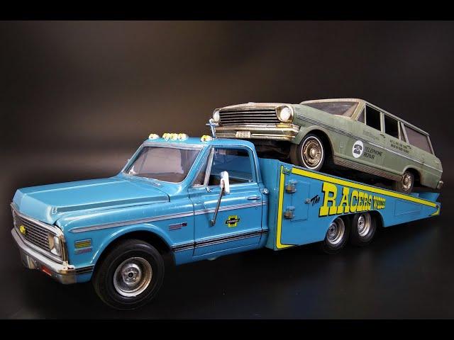1972 Chevy C/K Pickup Racer's Wedge 2n1 1/25 Scale Model Kit Build Review MPC885 Chevrolet 350 V8