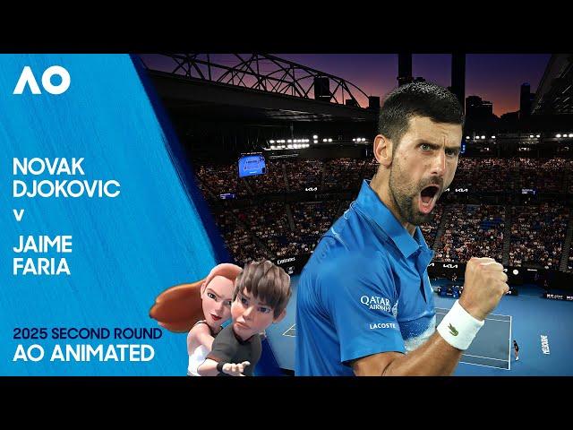 LIVE | Novak Djokovic v Jaime Faria | AO Animated | Australian Open 2025