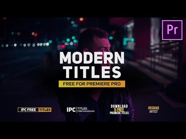 5 Free Animated Title Preset | Premiere Pro CC