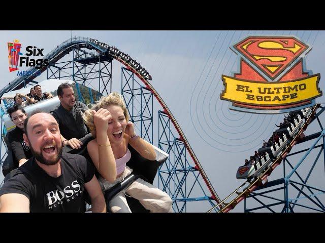Superman, El Ultimo Escape POV in 4K Six Flags Mexico